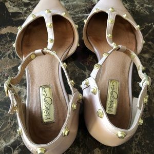Halogen Olson pointy toe studded flat shoes